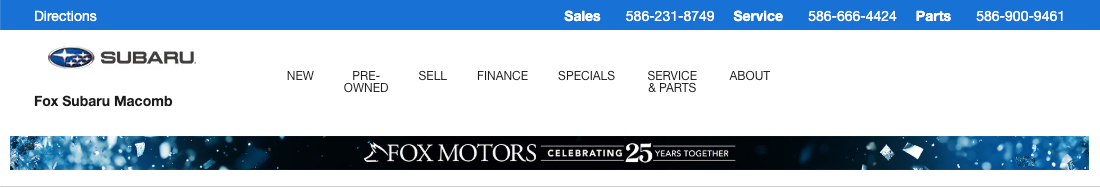 Fox Subaru Macomb